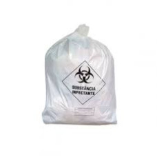 Saco de lixo branco infectante 50 L